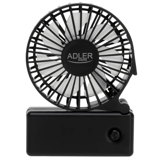 Adler Foldable Mini Fan | AD 7336 | Desk Fan | Diameter 6.5 cm | Number of speeds 1 | Black