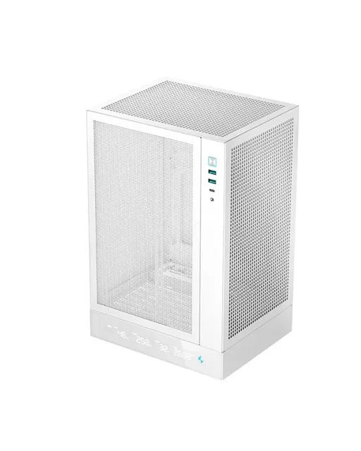 Deepcool PC Gaming Case | CH170 DIGITAL | White | Mini ITX | ATX PS2