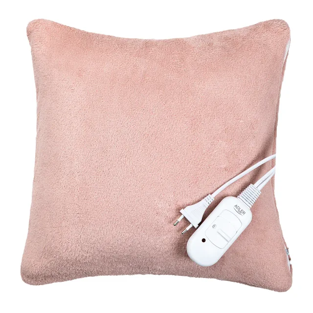 Adler Super Soft Electric Heating Pad | AD 7444 | Number of heating levels 2 | Number of persons 1 | Washable | Remote control | 80 W | Pink