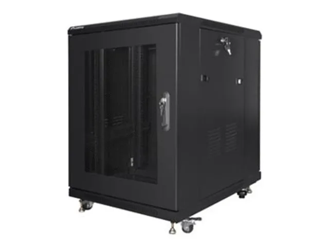Lanberg | Rack cabinet 19" free-standing 15U/600x800 (flat pack) with mesh door | FF01-6815-23B | Black