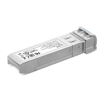 10GBase-LR SFP+ LC Transceiver, TL-SM5110-LR, LC Duplex, 10240 Mbit/s, Wavelength 1310 nm, Maximum transfer distance 10000 m, 0–70 °C