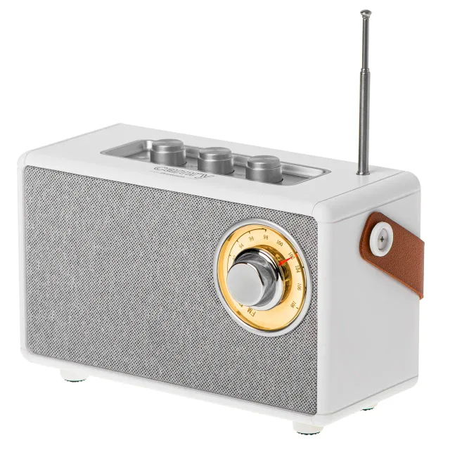 Camry | Speaker with radio | CR 1902 W | White | Wireless connection