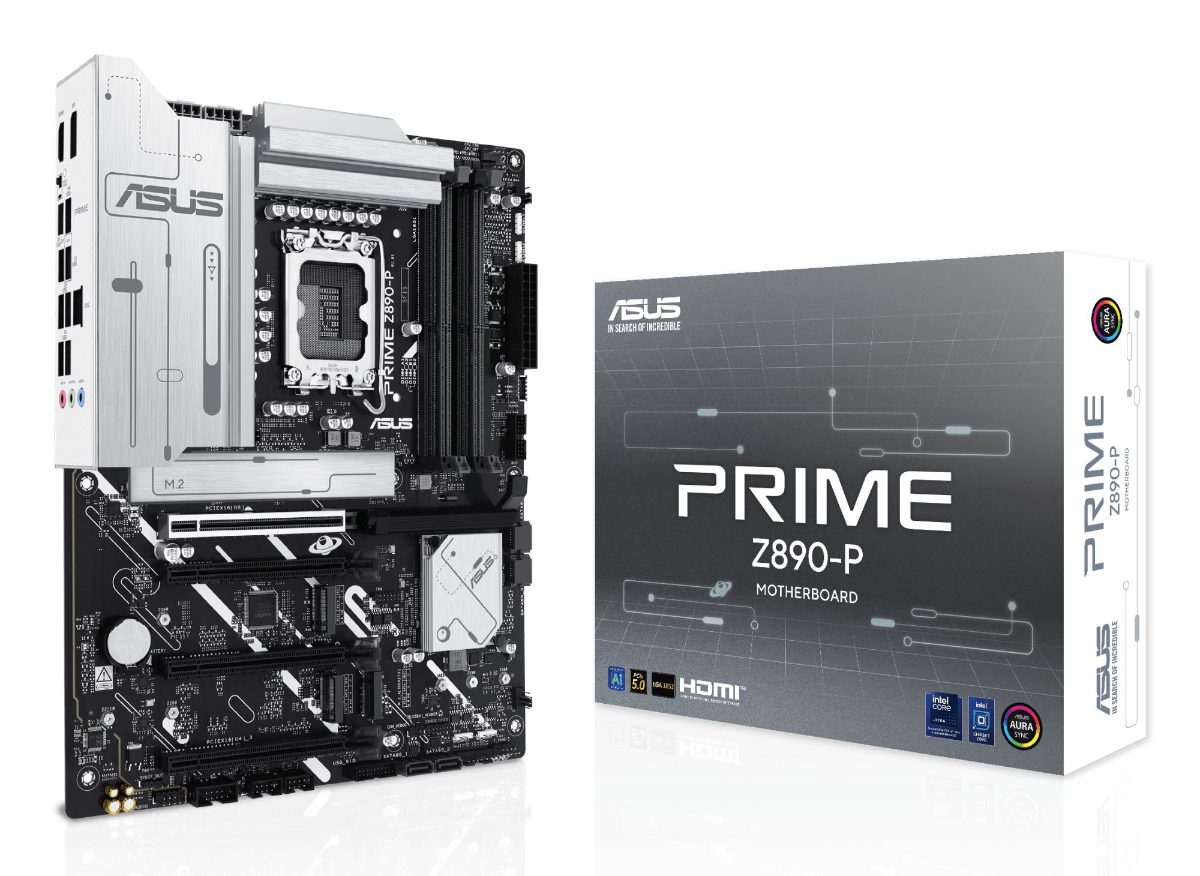 Mainboard, ASUS, Intel Z890, LGA1851, ATX, Memory DDR5, Memory slots 4, 3xPCI-Express 4.0 16x, 1xPCI-Express 5.0 16x, 4xM.2, 1xHDMI, 1xDisplayPort, 1xAudio-In, 1xAudio-Out, 1xMicrophone, 4xUSB 2.0, 2xUSB 3.0, 1xUSB 3.1, 1xUSB-C, 1xRJ45, PRIMEZ890-P