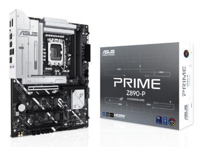 Mainboard, ASUS, Intel Z890, LGA1851, ATX, Memory DDR5, Memory slots 4, 3xPCI-Express 4.0 16x, 1xPCI-Express 5.0 16x, 4xM.2, 1xHDMI, 1xDisplayPort, 1xAudio-In, 1xAudio-Out, 1xMicrophone, 4xUSB 2.0, 2xUSB 3.0, 1xUSB 3.1, 1xUSB-C, 1xRJ45, PRIMEZ890-P