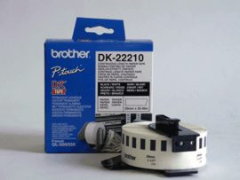 DK-22210 Continuous Length Paper Label, White, DK, 29mm, 30.5 m