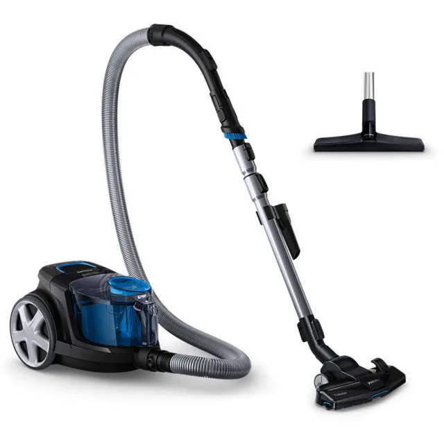 PHILIPS PowerPro Compact bezmaisu putekļsūcējs, 900 W (melns)