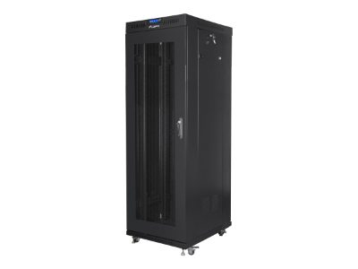 Rack cabinet 19" free-standing 37U/600x800 (flat pack) with mesh door, LCD, FF01-6837-23BL, Black