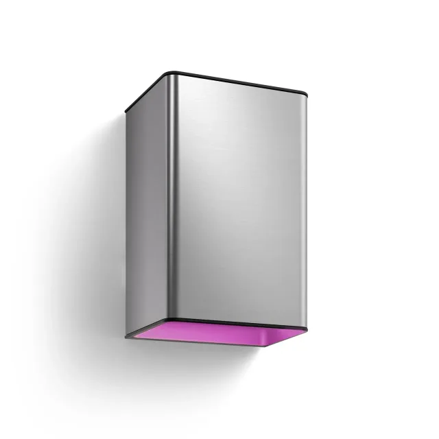 Philips Hue WCA Resonate Outdoor Wall Lantern, Inox | 8 W | 2000-6500 Hue White Colour Ambiance