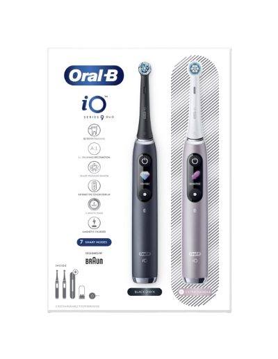BRAUN Series iO9 Duo el.zobu  birste, Black Onyx/Rose