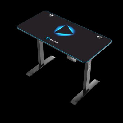 Gaming desk, GDE1200SH, Black/Blue