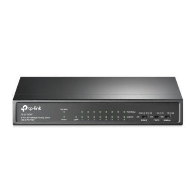 Switch, TL-SF1009P, Unmanaged, Desktop, 10/100 Mbps (RJ-45) ports quantity 9, PoE+ ports quantity 8, Power supply type External