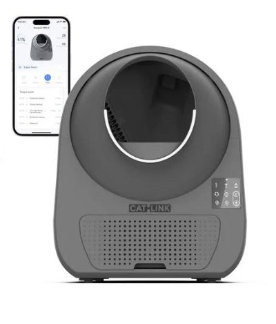 CAT LITTER BOX LUXURY PRO-X/DARK GREY CL-08-GREY CATLINK
