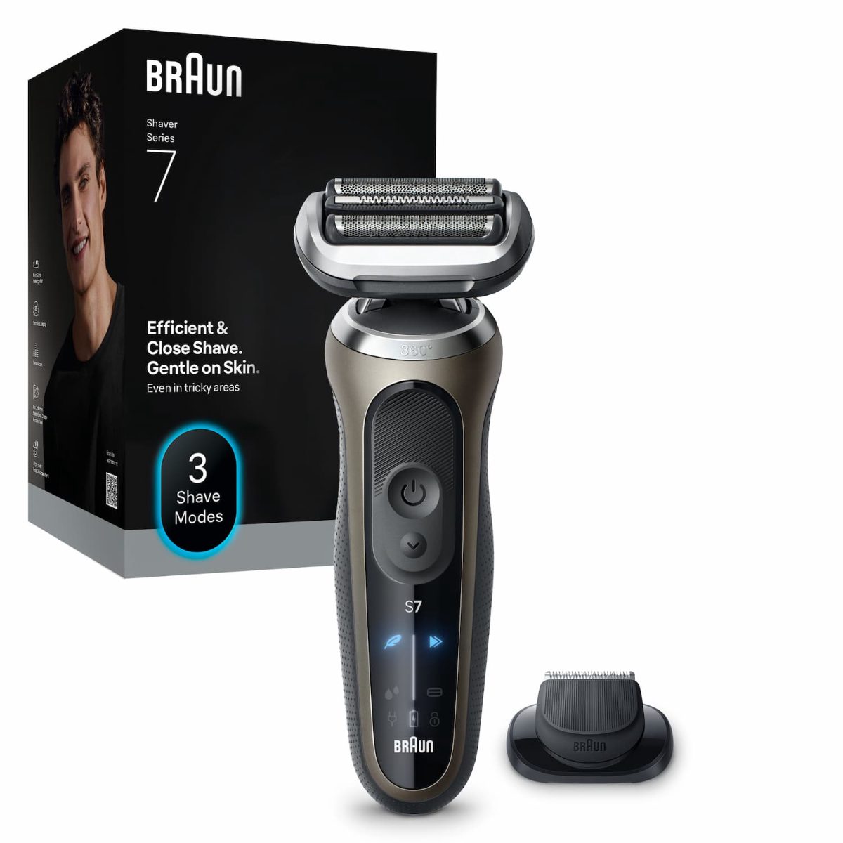 Braun 72-C1200s Series 7 Shaver, Gold, Braun
