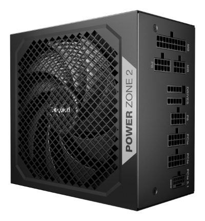Power Supply, BE QUIET, POWER ZONE 2, 1000 Watts, Peak Power 1070 Watts, Efficiency 80 PLUS PLATINIUM, MTBF 100000 hours, BP008EU