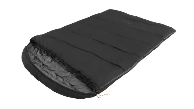 Easy Camp Raven Square Double 5°C | Sleeping Bag | 220 x 150 cm | -9 to 10 °C | Two-way open-end, L-shaped, autolock