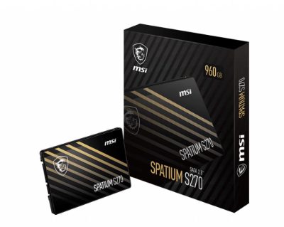 SSD, MSI, SPATIUM S270, 240GB, SATA, 3D NAND, Write speed 400 MBytes/sec, Read speed 500 MBytes/sec, 2,5", TBW 250 TB, MTBF 2000000 hours, S78-440N070-P83