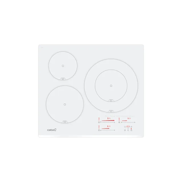 CATA Hob | INSB 6030 WH | Induction | Number of burners/cooking zones 3 | Slider touch | White