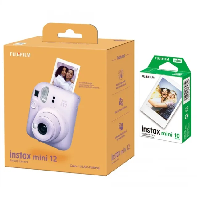 Fujifilm | Instax Mini 12 Camera + Instax Mini Glossy (10pl) | Lilac Purple | 800
