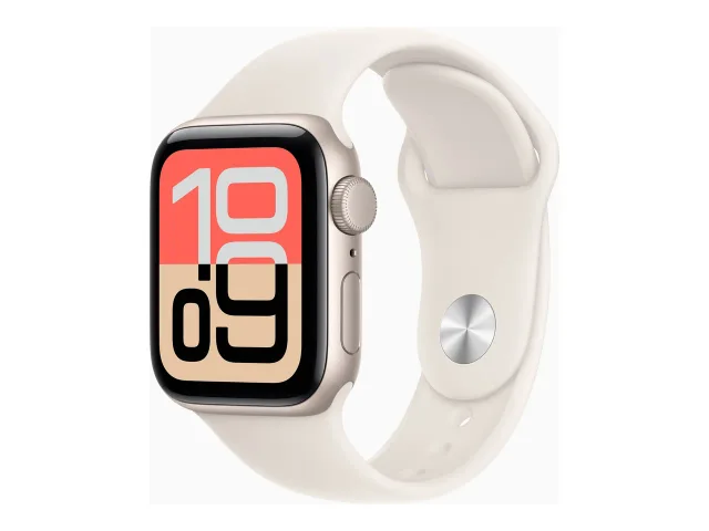 Apple Watch SE 3 GPS 40mm Starlight Aluminium Case with Starlight Sport Band - M/L | Apple