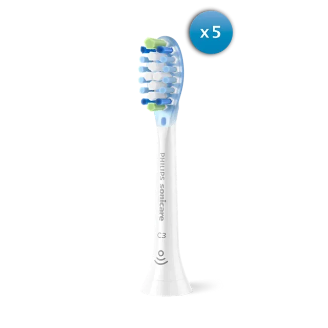 Sonicare C3 Premium Plaque Defence zobu birstes uzgalis (4+1) balts