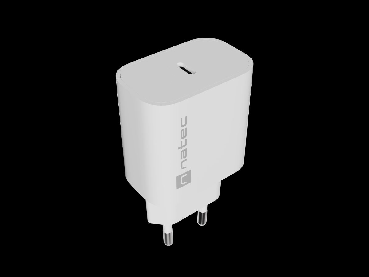 Natec Ribera USB Charger 1X USB-C 20W, White