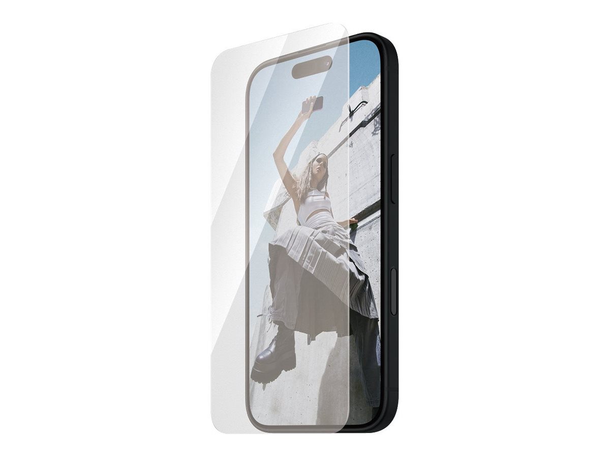 PanzerGlass Screen protector, Apple, iPhone 16, Glass, Transparent, Ultra-Wide Fit