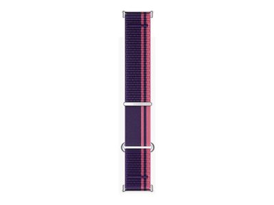 Braided Quick Release Strap, Rose purple, Stainless Steel/Nylon, Fits wrists 140-200 mm