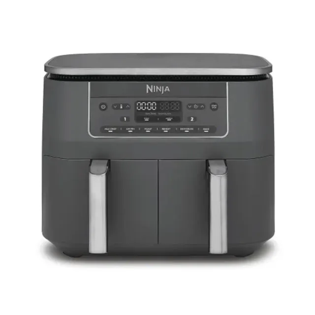 Ninja karstā gaisa friteris 6-in-1 Dual Zone, 2470W, tumši pelēks
