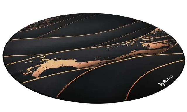 Arozzi Zona Round Floor Pad | Black/Gold
