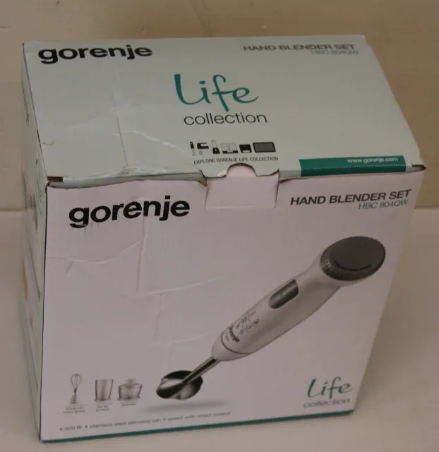 SALE OUT. Gorenje Hand Blender | HBC804QW | Hand Blender | 800 W | Jar capacity 0.5 L | White | DAMAGED PACKAGING