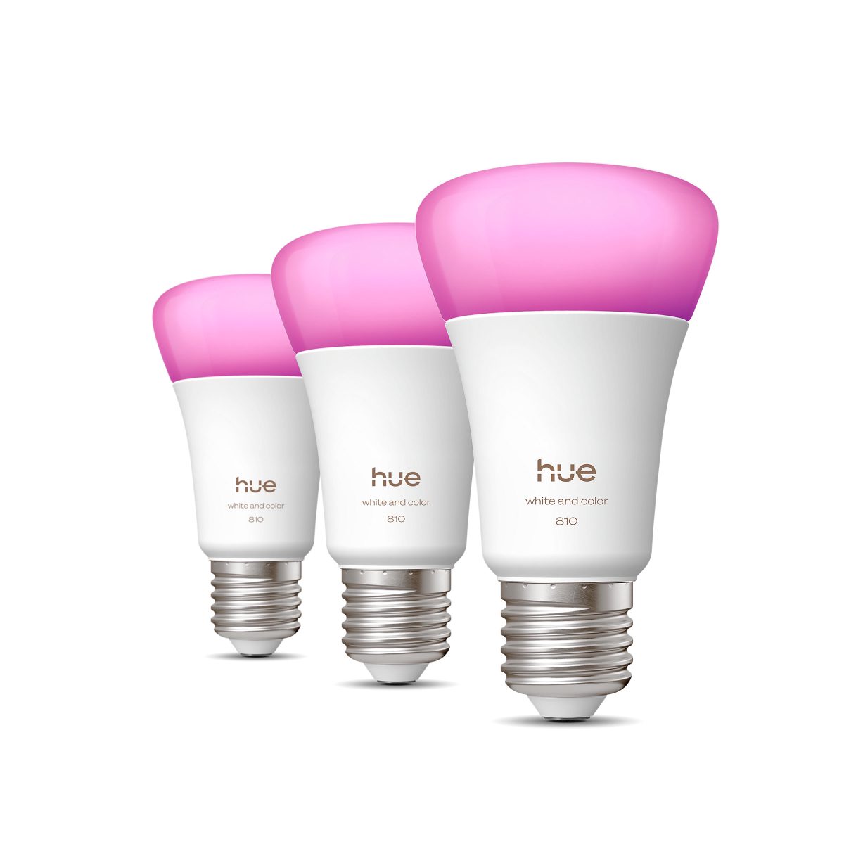 Philips Hue WCA 810 A60 3P EU, E27, 6 W, Bluetooth, Zigbee