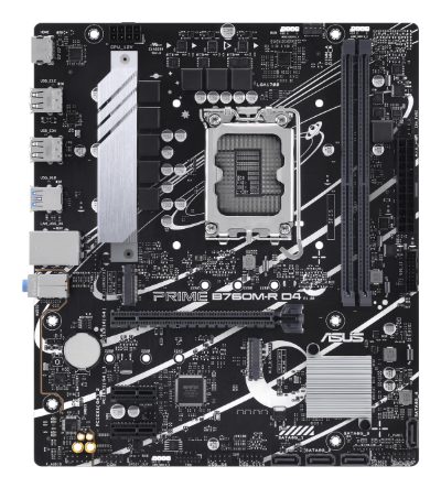 Asus PRIME B760M-R D4, Processor family Intel, Processor socket LGA1700, Number of SATA connectors 4