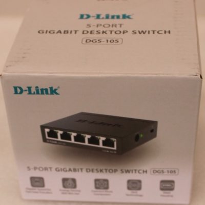 D-Link DGS-105GL/E 5-Port Gigabit Ethernet Switch, SALE OUT. Ethernet Switch, DGS-105/E, Unmanaged, Desktop, Gigabit Ethernet (copper) ports quantity 5, 60 month(s)