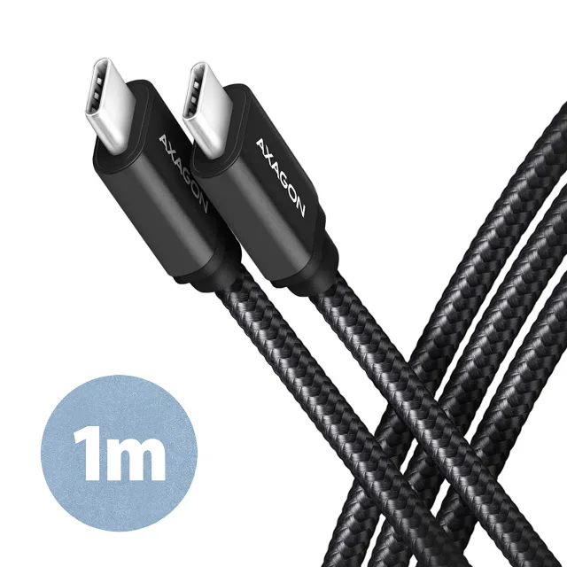 AXAGON | Data and charging USB 3.2 Gen 1 cable, 1 m | BUCM3-CM10AB | USB Type C - USB Type C