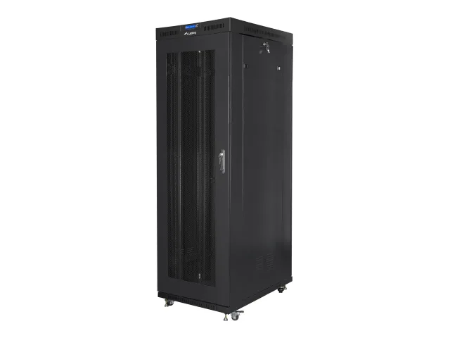 Lanberg | Rack cabinet 19" free-standing 42U/800x1000 (flat pack) with mesh door, LCD | FF01-8042-23BL | Black