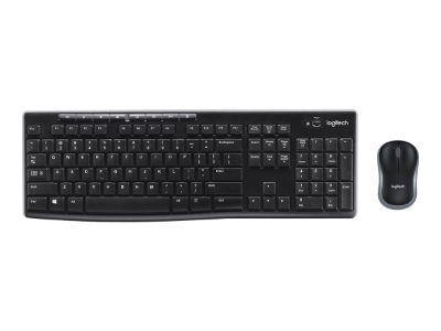 Logitech MK270, Keyboard and Mouse Set, Wireless, US, Black