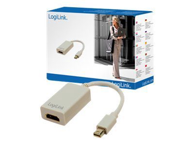 Adapter Mini DisplayPort to HDMI with Audio:, Grey, Mini DisplayPort, HDMI A, 0.1 m