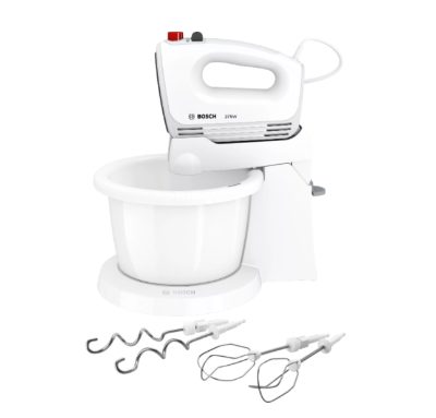 Mixer, CleverMixx MFQ2600G, Mixer with bowl, 375 W, Number of speeds 4, Turbo mode, White