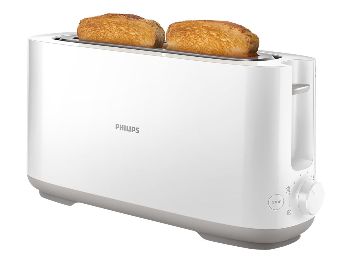Toaster, HD2590/00 Daily Collection, Power 870-1030 W, Number of slots 2, Housing material Plastic, White