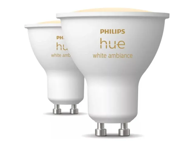 Philips Hue Smart Spotlight, 2 pcs pack | GU10 | 4.2 W | Warm to cool white light