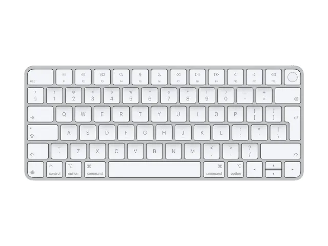 Apple Magic Keyboard with Touch ID for Mac models | MXCK3Z/A | Compact Keyboard | Wireless | Bluetooth | EN | White