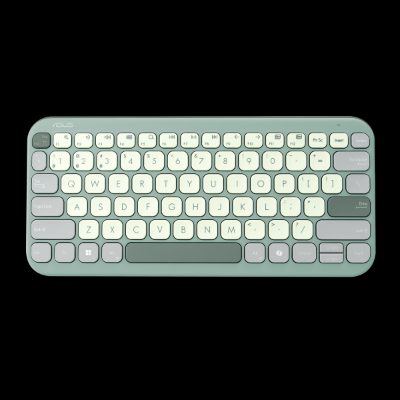 Asus Marshmallow KW100, Keyboard, Wireless, US International, Green Tea Latte
