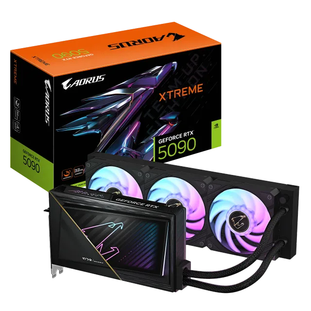 Gigabyte AORUS GeForce RTX 5090 XTREME WATERFORCE 32G | NVIDIA | 32 GB | GeForce RTX 5090 | GDDR7 | HDMI ports quantity 1 | PCI-E 5.0