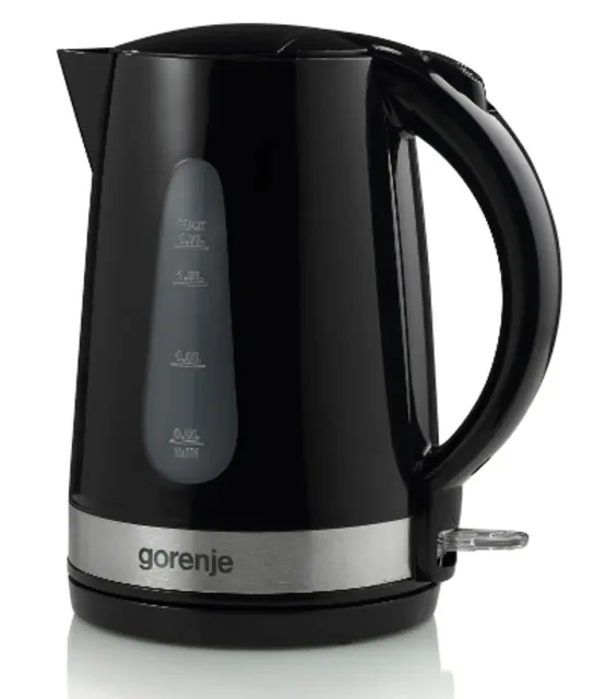 Gorenje | Kettle | K17BK | Standard | 2200 W | 1.7 L | Plastic/Metal | 360° rotational base | Black