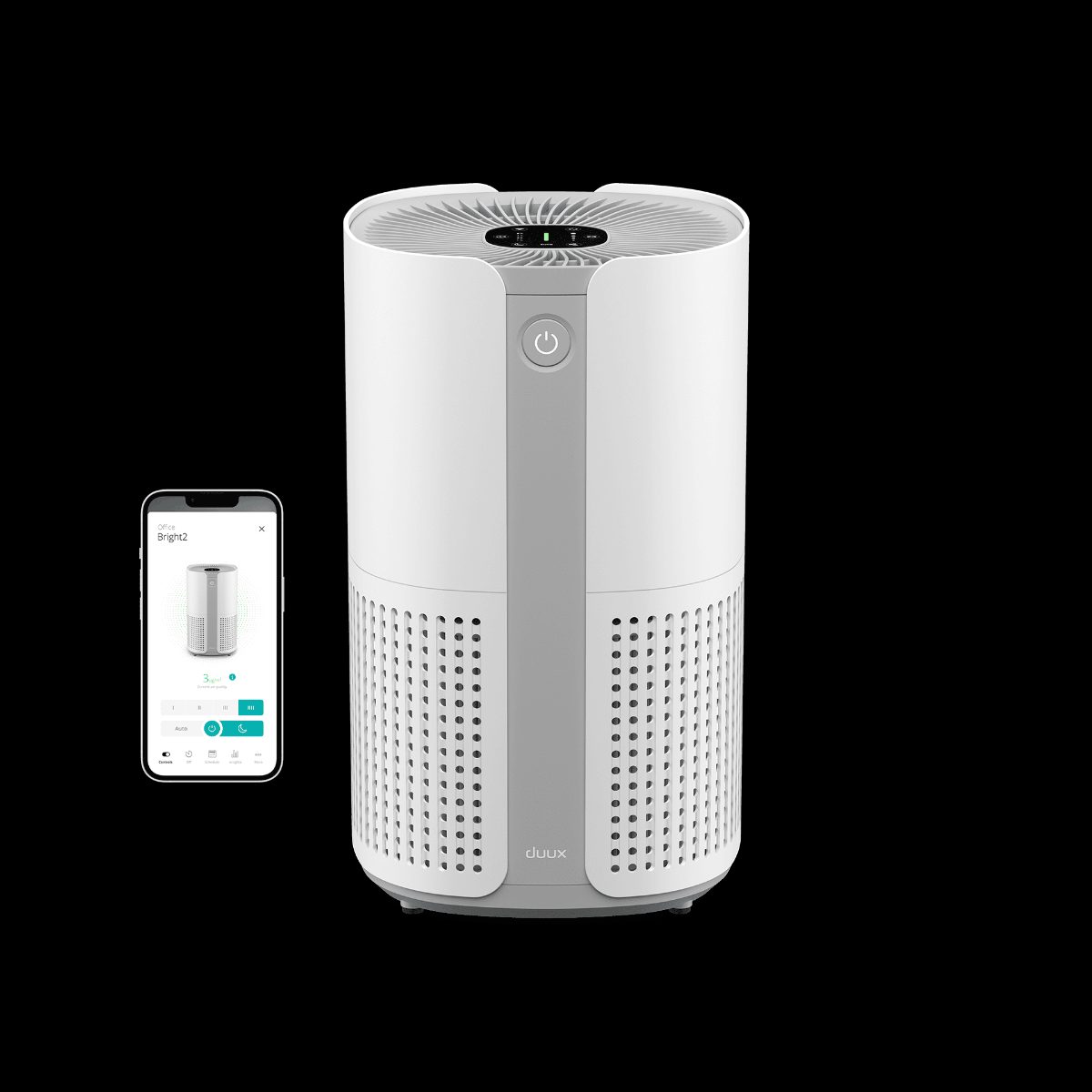 Duux Smart Air Purifier, Bright 2, 22 W, Suitable for rooms up to 42 m², White