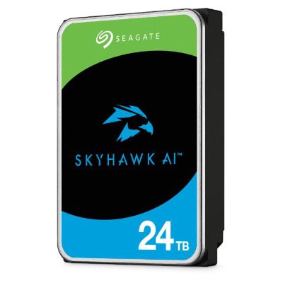 HDD, SEAGATE, SkyHawk AI, 24 TB, Serial ATA III, Buffer 512 MB, 7200 RPM, 3.5 ", ST24000VE002