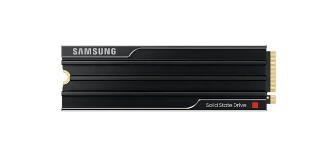 Samsung 9100 PRO With Heatsink | 1000 GB | SSD form factor M.2 2280 | Solid-state drive interface PCIe 5.0 NVMe | Read speed 14800 MB/s | Write speed 13400 MB/s