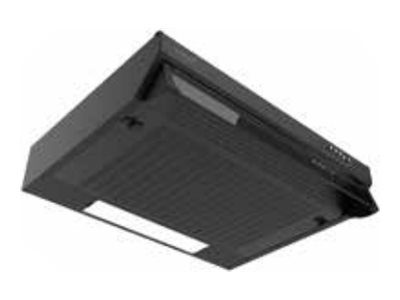 CATA Hood, FK SLIM 6000 BK, Conventional, Energy efficiency class B, Width 60 cm, 162 m³/h, Mechanical, LED, Black