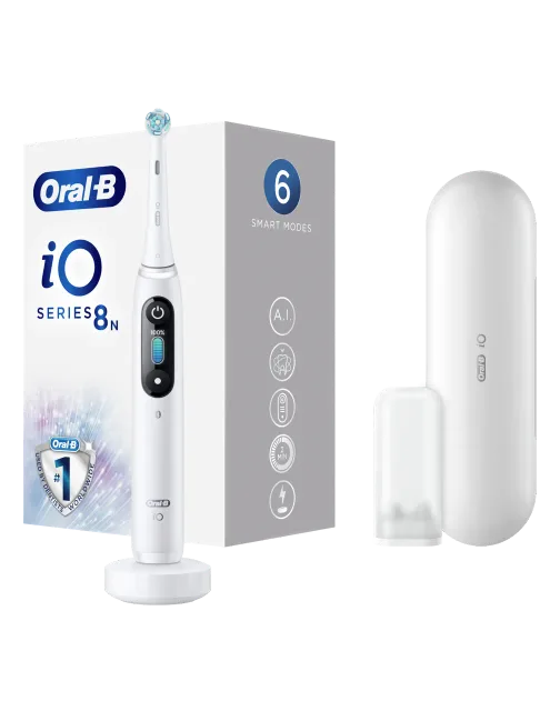 BRAUN Series iO8 el.zobu  birste, White Alabaster