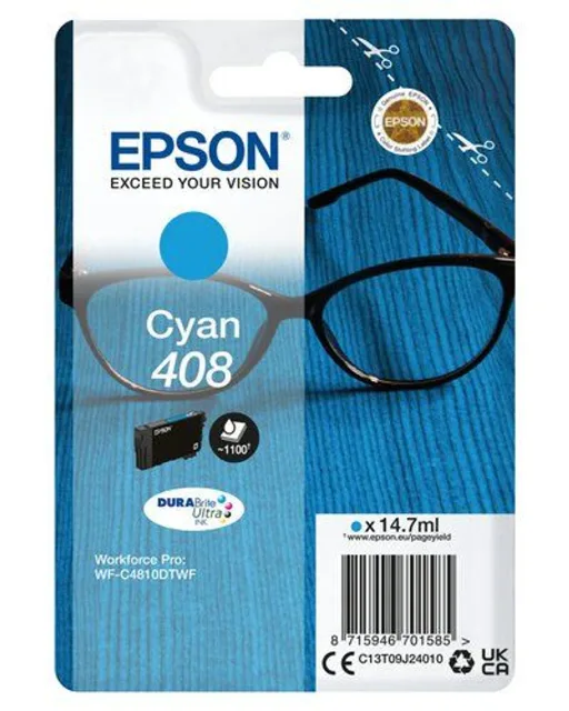 Epson DURABrite Ultra 408L | Ink cartrige | Cyan